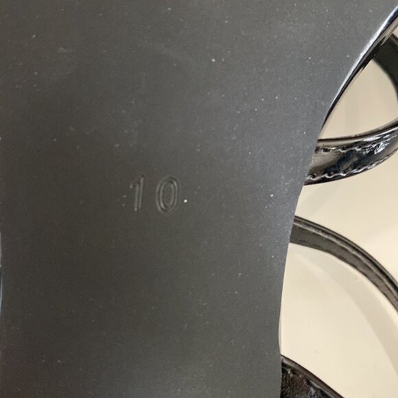 Black Strappy Sandals Size 10 - Picture 6 of 7